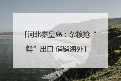 河北秦皇岛：杂粮抢“鲜”出口 俏销海外